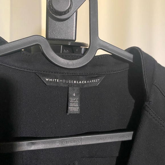 White House Black Market Double-Breasted Black Blazer - Picture 3 of 5